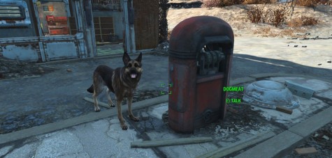 Dogmeat at the truck station.